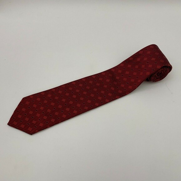 Robert Talbot Men's Tie Necktie Best of Class Nordstrom Red Silk - Picture 1 of 6